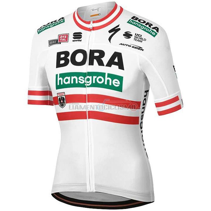 Abbigliamento Ciclismo Bora Campione Austria Manica Corta 2020